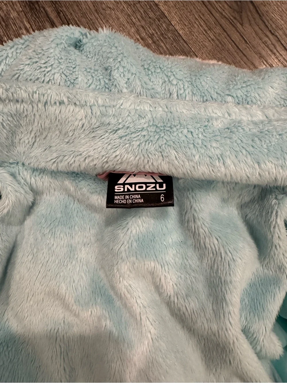 Snozu Pink Quilted Hooded Puffer Jacket with Blue Lining
